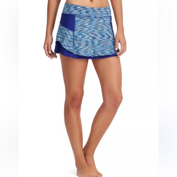ATHLETA Spacedye Bustle Skort Blue Size XXS - Picture 1 of 6